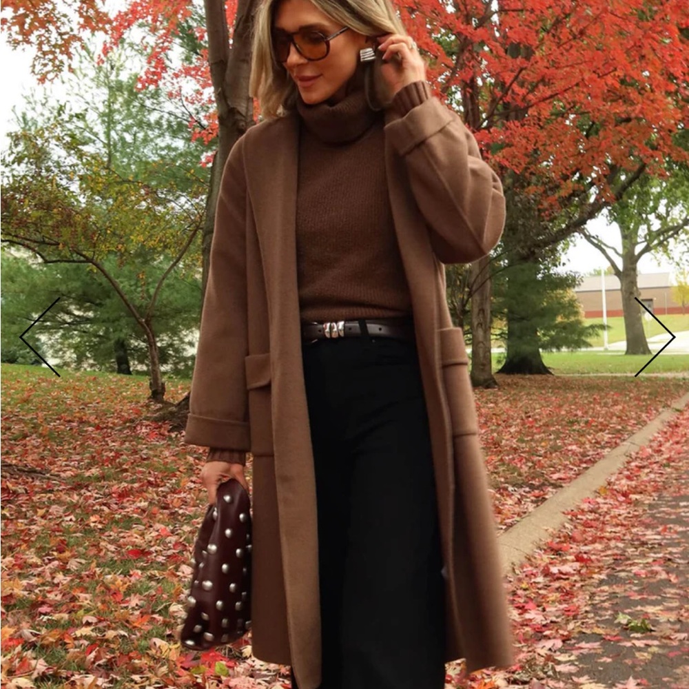 Splendid Cella Jane Blog Icon coat in Truffle